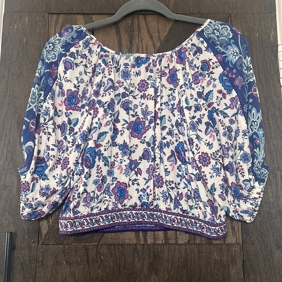 JOIE Floral Cropped Top - Picture 3 of 6